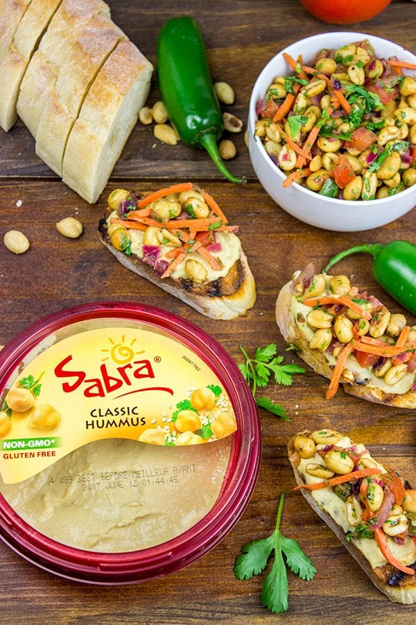 This Masala Hummus Toast is a unique summer appetizer that will have everyone coming back for more!