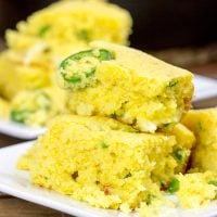 Welcome in the cooler weather with a batch of this Cheese Stuffed Jalapeno Cornbread!