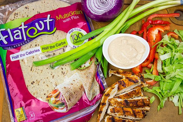 Wrap it up! These Grilled Chicken Taco Wraps are a healthy, flavor-packed lunch idea!