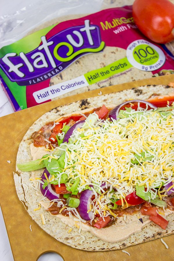 Wrap it up! These Grilled Chicken Taco Wraps are a healthy, flavor-packed lunch idea!