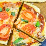 It's summer! Fire up the grill and make this Grilled Tomato Basil Pizza for dinner this weekend!