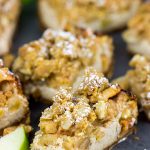 Apple cobbler or cheesecake for dessert?  Why not both!  These Apple Cobbler Cheesecake Bars are a tasty way to end a chilly Autumn day!