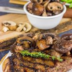 Celebrating a special occasion?  Or maybe just happy that it's Friday?  Try grilling up this Porcini Rubbed Steak with Sauteed Mushrooms for dinner tonight!