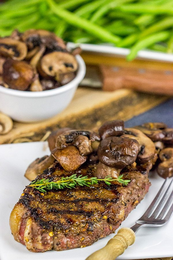Celebrating a special occasion? Or maybe just happy that it's Friday? Try grilling up this Porcini Rubbed Steak with Sauteed Mushrooms for dinner tonight!