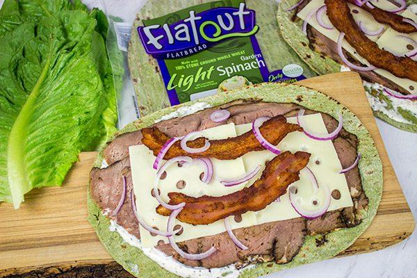 Pack a delicious lunch with these Roast Beef and Swiss Wraps with Horseradish Mayo!  Your coworkers and classmates will be jealous!
