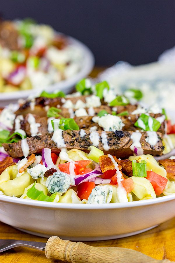 Do you like a classic wedge salad?  Then you'll love this Tortellini with Steak and Blue Cheese!