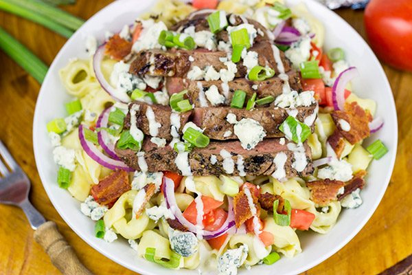 Do you like a classic wedge salad?  Then you'll love this Tortellini with Steak and Blue Cheese!