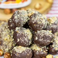 Mix up that holiday cookie tray with some of these Nutella Truffles!