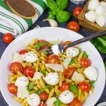 This Quick Caprese Pasta is loaded with flavor...and it's ready in just 10 minutes!