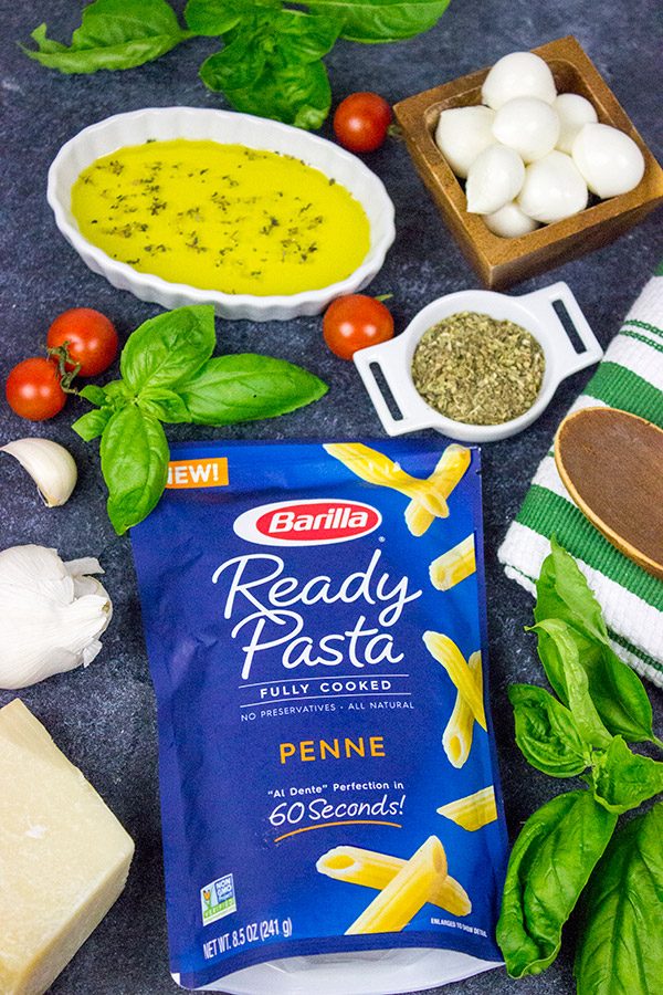 This Quick Caprese Pasta is loaded with flavor...and it's ready in just 10 minutes!