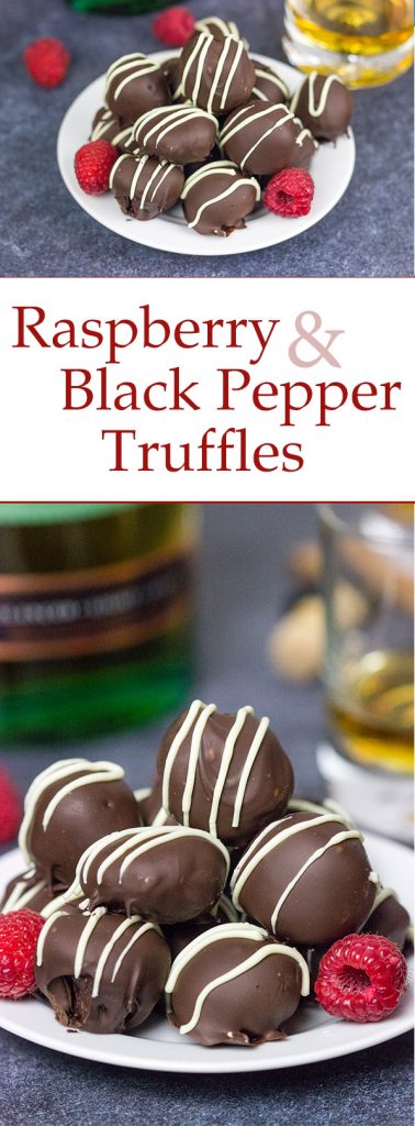 Raspberry Black Pepper Truffles