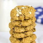 These Whole Wheat Oatmeal Raisin Cookies feature crispy edges and a chewy center...just the way oatmeal raisin cookies should be!