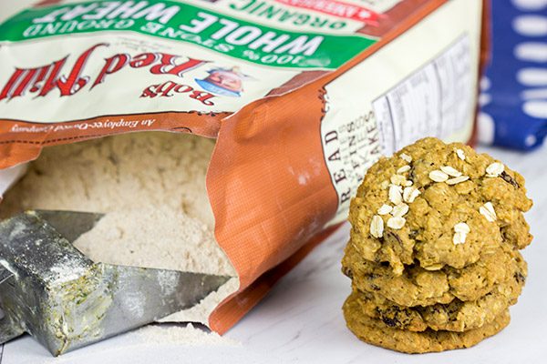 These Whole Wheat Oatmeal Raisin Cookies feature crispy edges and a chewy center...just the way oatmeal raisin cookies should be!