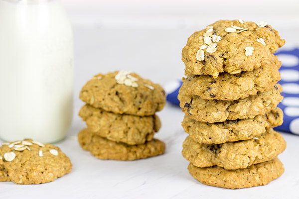 These Whole Wheat Oatmeal Raisin Cookies feature crispy edges and a chewy center...just the way oatmeal raisin cookies should be!