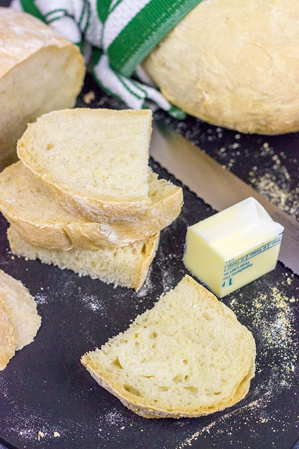 This French Peasant Bread is an easy homemade bread that's perfect for sandwiches...or just a simple smear of salted butter!