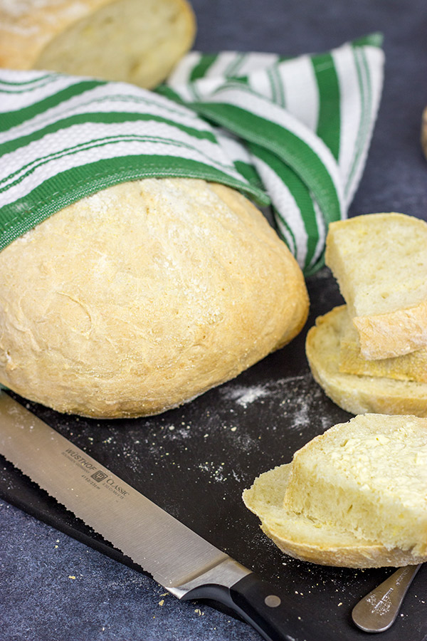 This French Peasant Bread is an easy homemade bread that's perfect for sandwiches...or just a simple smear of salted butter!