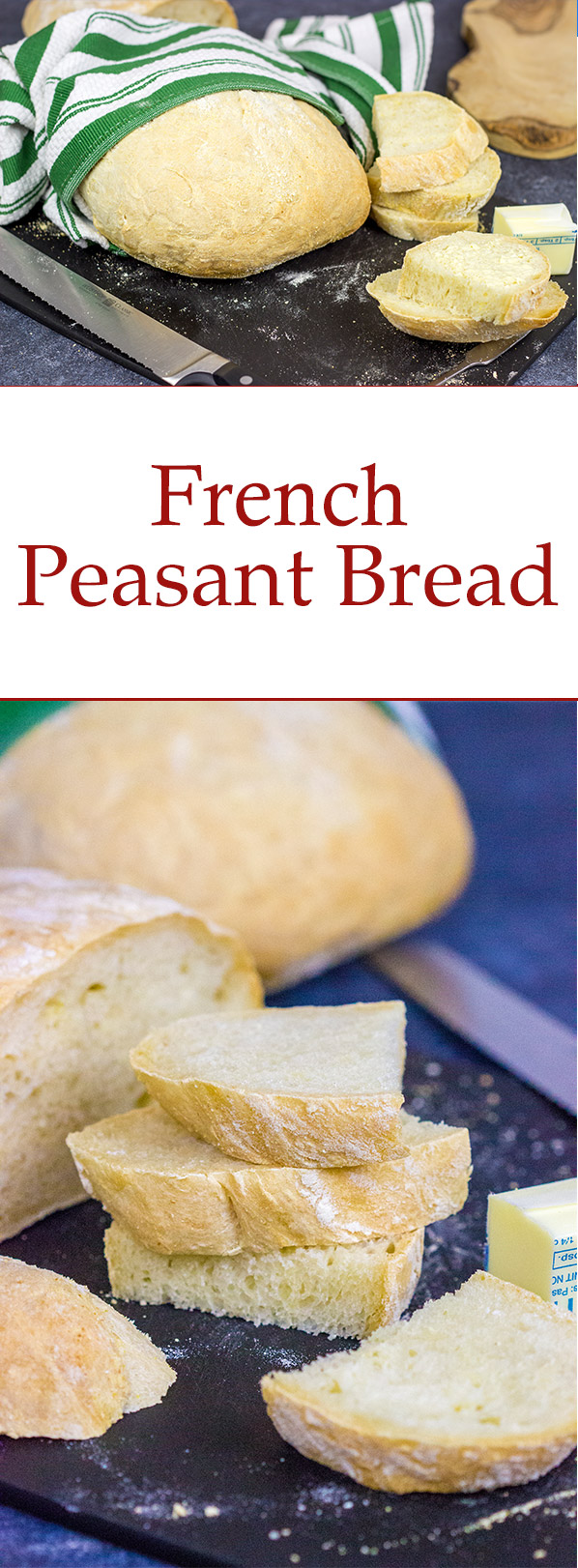 This French Peasant Bread is an easy homemade bread that's perfect for sandwiches...or just a simple smear of salted butter!