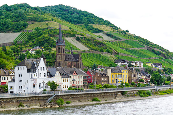 Castles and towns along the Middle Rhine