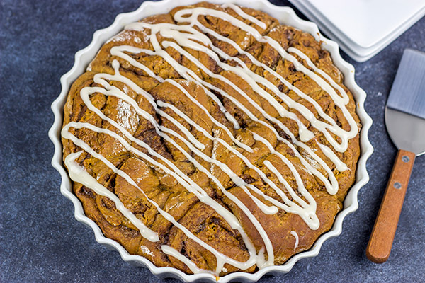 These Overnight Gingerbread Cinnamon Rolls are filled with comforting spices...and perfect for serving during the holidays!
