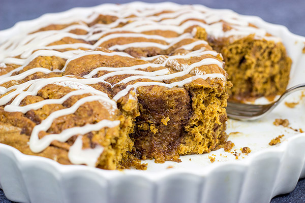 These Overnight Gingerbread Cinnamon Rolls are filled with comforting spices...and perfect for serving during the holidays!
