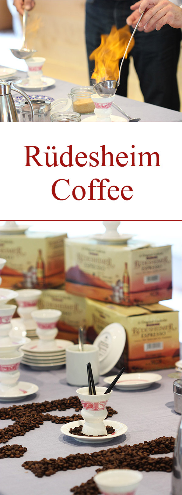 Rüdesheim Coffee is a unique German coffee cocktail featuring flambeed sweetened brandy topped with strong coffee, whipped cream and shaved chocolate.