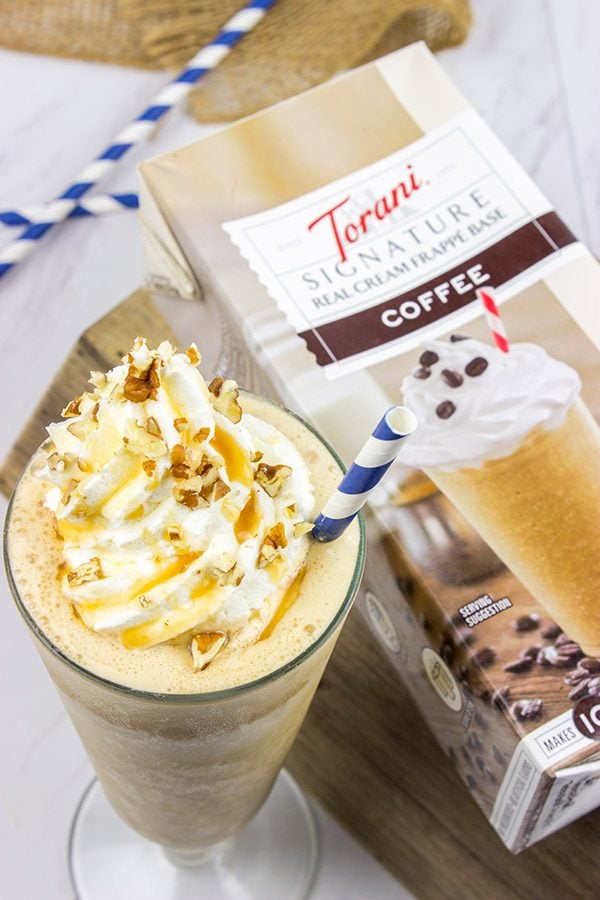 The deep flavors of caramel, maple and coffee make this Caramel Maple Frappe one delicious afternoon treat!