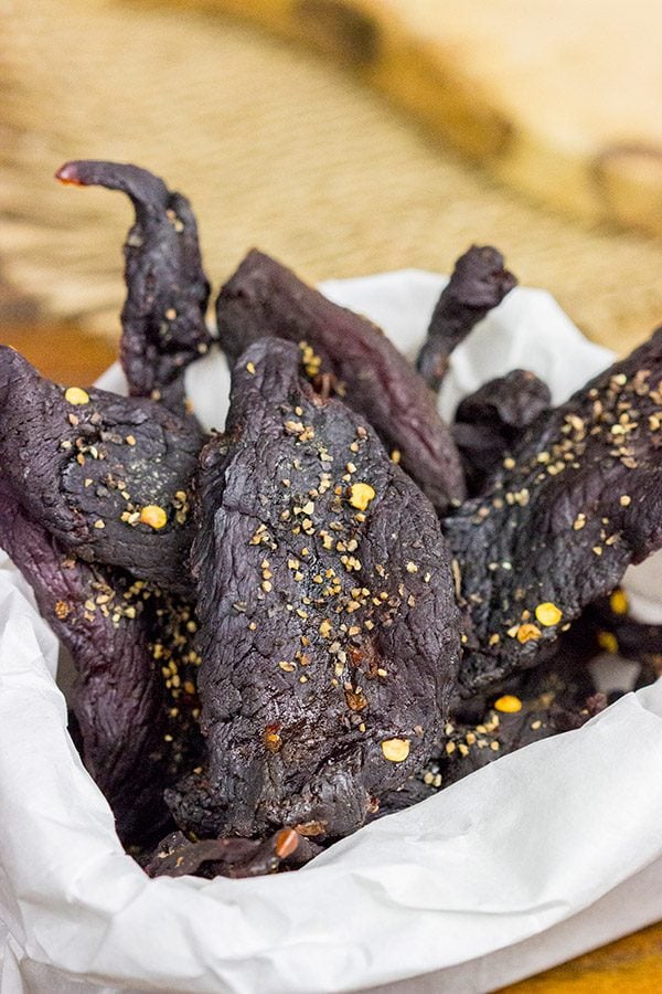 Ever made homemade jerky?  It's surprisingly easy...and really delicious!  This Homemade Venison Jerky Recipe is a favorite snack around our house!