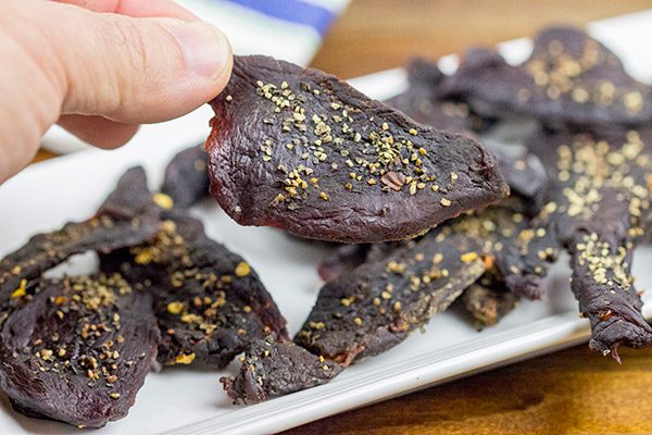 Ever made homemade jerky?  It's surprisingly easy...and really delicious!  This Homemade Venison Jerky Recipe is a favorite snack around our house!