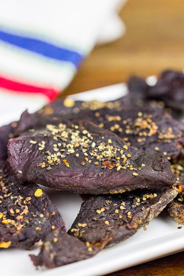 Ever made homemade jerky?  It's surprisingly easy...and really delicious!  This Homemade Venison Jerky Recipe is a favorite snack around our house!