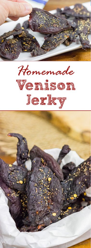 Ever made homemade jerky?  It's surprisingly easy...and really delicious!  This Homemade Venison Jerky Recipe is a favorite snack around our house!