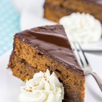 The Sachertorte is a classic European dessert featuring chocolate cake brushed with an apricot jam and then glazed with more chocolate! Grab a slice and a mug of coffee or tea for dessert tonight!