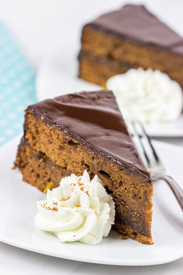 The Sachertorte is a classic European dessert featuring chocolate cake brushed with an apricot jam and then glazed with more chocolate!  Grab a slice and a mug of coffee or tea for dessert tonight!