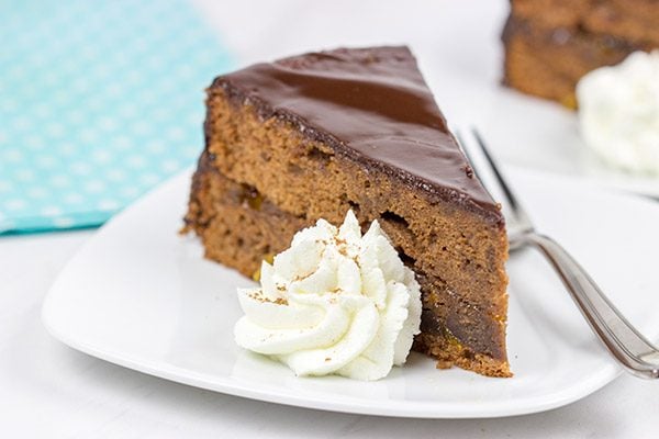 The Sachertorte is a classic European dessert featuring chocolate cake brushed with an apricot jam and then glazed with more chocolate! Grab a slice and a mug of coffee or tea for dessert tonight!