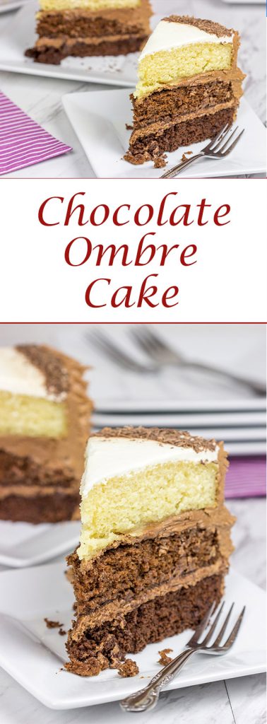 Chocolate or vanilla? Don't worry about picking just one with this Chocolate Ombre Cake!