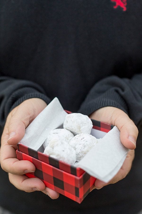 Packed with chopped pecans and rolled in powdered sugar, these Gluten Free Vanilla Pecan Snowball Cookies are one of my all-time favorite holiday cookies!