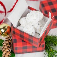 Packed with chopped pecans and rolled in powdered sugar, these Gluten Free Vanilla Pecan Snowball Cookies are one of my all-time favorite holiday cookies!