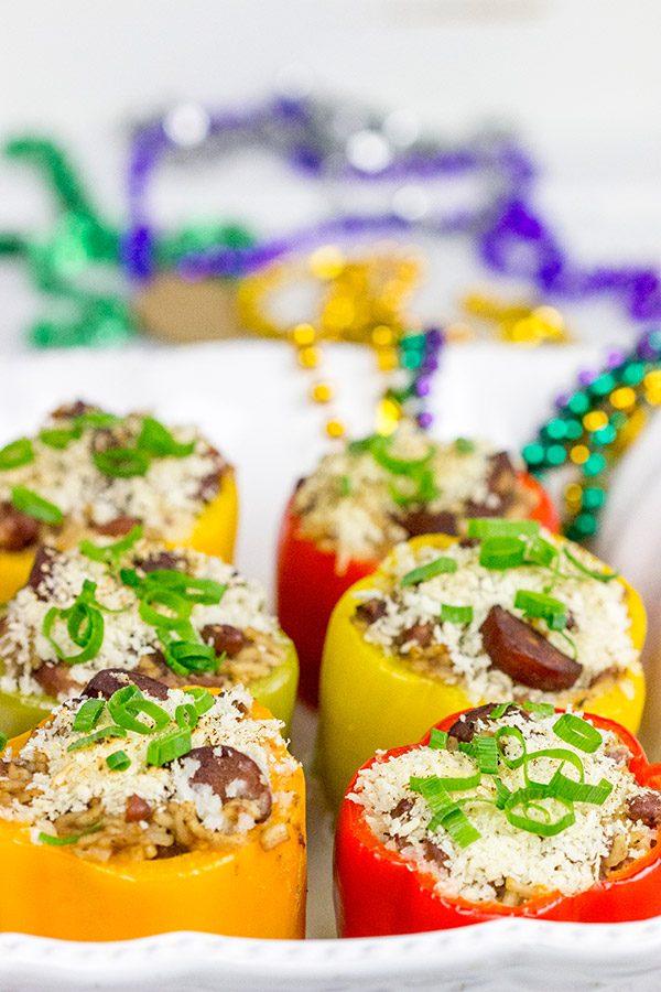 With Mardi Gras approaching, it's time for some Cajun comfort food. It's time for some Red Beans and Rice Stuffed Peppers!