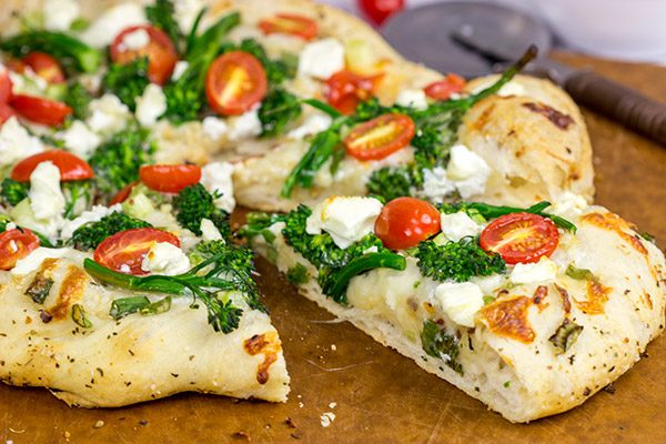 Plan a pizza night soon, and put this Broccolini and Goat Cheese Pizza on the menu!