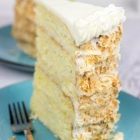 Warning: This Charleston Coconut Cake is a showstopper! This decadent dessert features layers of coconut cake filled with coconut cream...oh, and there's a coconut cream cheese frosting, too!