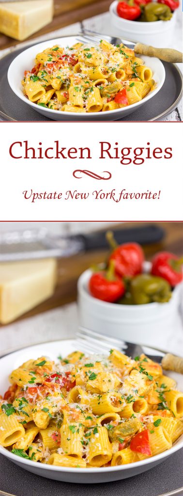 An upstate New York classic, Chicken Riggies are a delicious twist for pasta night!