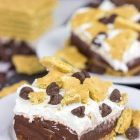 Celebrate warm summer days with this twist on a classic. These Frozen S'mores Bars are sure to be a hit in your family!