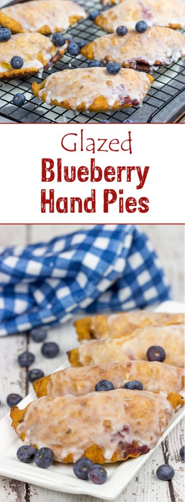 Filled with fresh blueberries and a hint of lemon zest, these Glazed Blueberry Hand Pies are the perfect dessert for warm summer days!