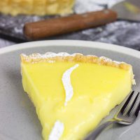 This Lemon Cream Tart is a packed with flavor, and it's the perfect dessert for a warm spring day!