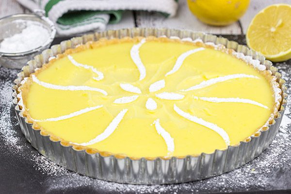 This Lemon Cream Tart is a packed with flavor, and it's the perfect dessert for a warm spring day!