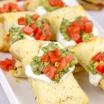 These Baked Chicken Chimichangas are a baked version of classic TexMex fare...and they're really delicious!  Consider making a batch of these for your next party!