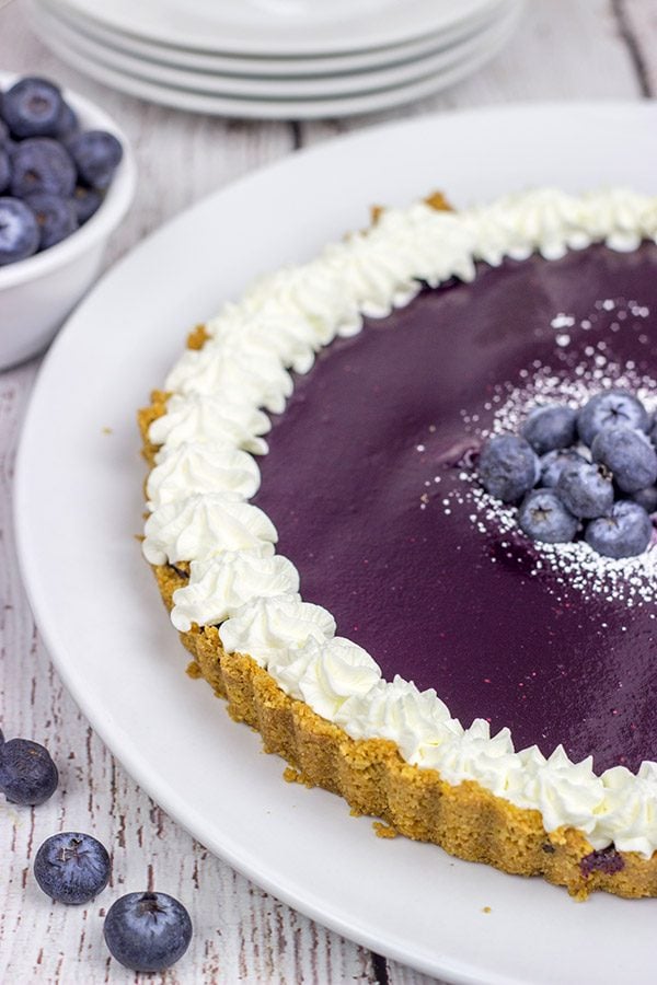 This Blueberry Citrus Tart is a fun and tasty way to highlight fresh summer blueberries!