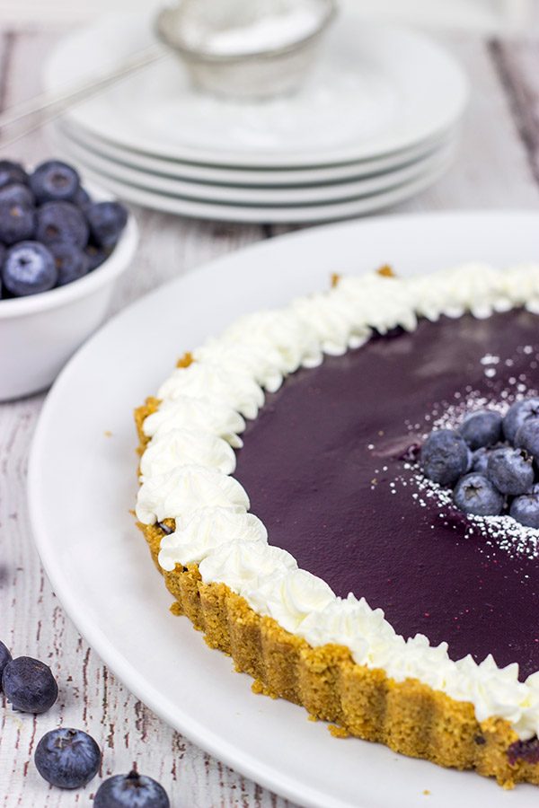 This Blueberry Citrus Tart is a fun and tasty way to highlight fresh summer blueberries!