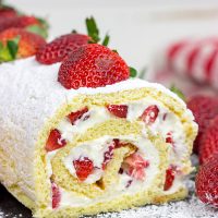 This Fresh Strawberry Cake Roll is a fun way to celebrate fresh summer strawberries! Grab a slice, sit back and enjoy!