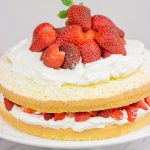 A slice of this Fresh Strawberry Cake is a wonderful (and tasty!) way to end a warm summer day!