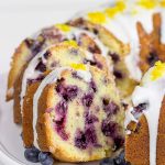This Lemon Blueberry 7UP Pound Cake is packed with bright lemony flavor...and it's a great dessert for warm Spring days!